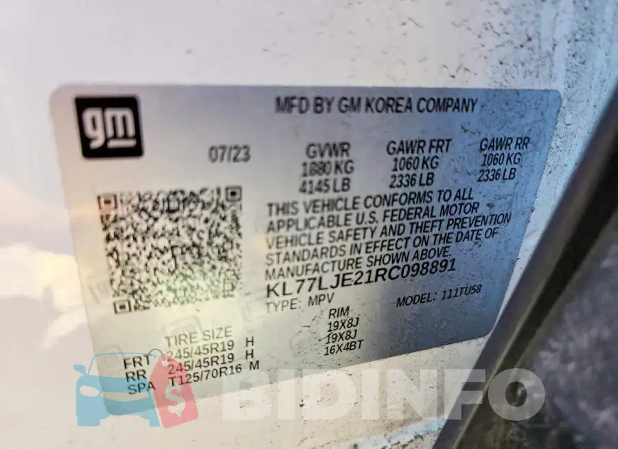 KL77LJE21RC098891 Photo# 14