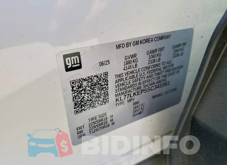 KL77LKEP5SC341061 Photo# 13