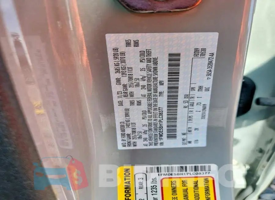 1FMDE5BH1PLC08377 Photo# 12
