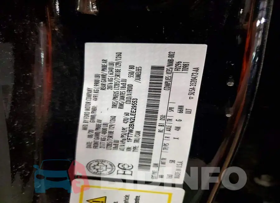 1FT7W2BN2LEE29553 Photo# 13