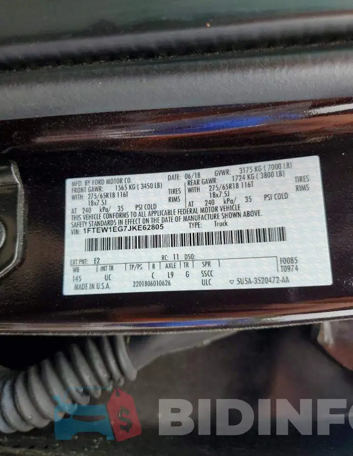 1FTEW1EG7JKE62805 Photo# 12