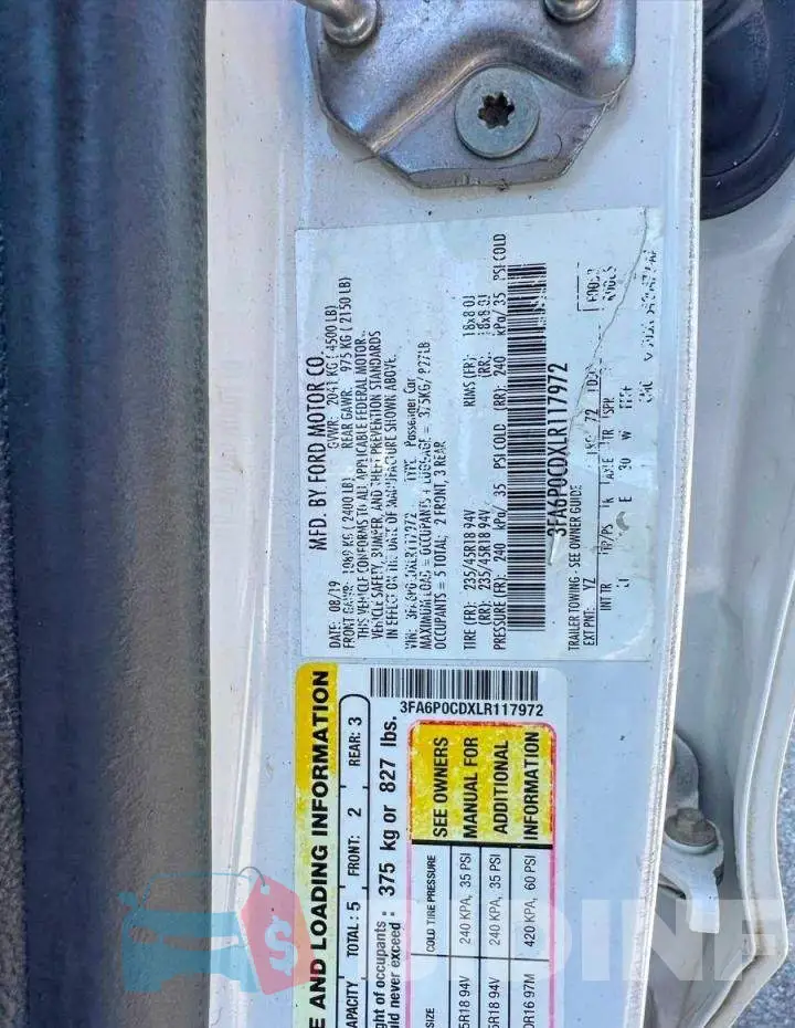 3FA6P0CDXLR117972 Photo# 10