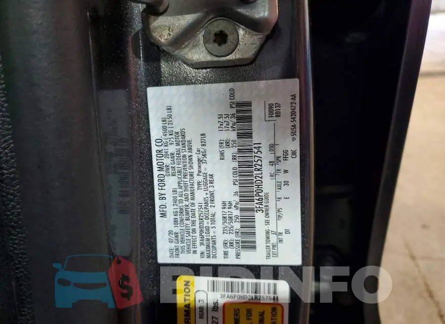 3FA6P0HD2LR257541 Photo# 12