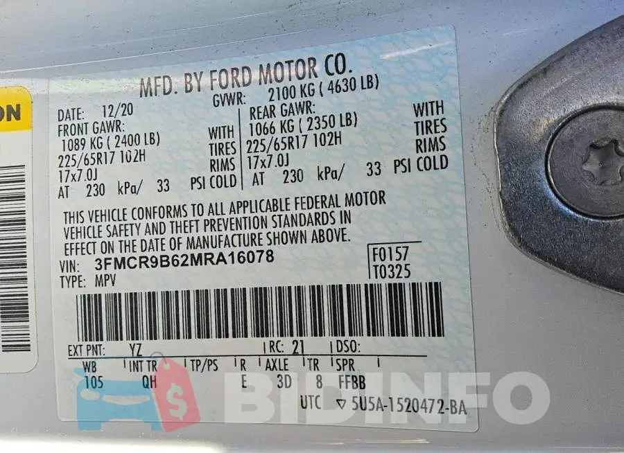 3FMCR9B62MRA16078 Photo# 13