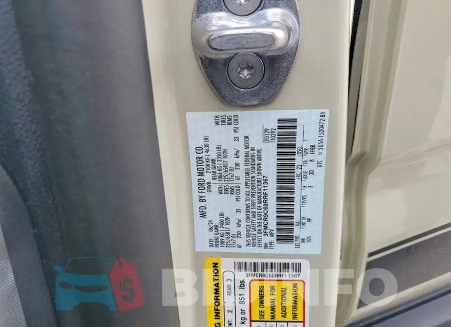 3FMCR9C60RRF11367 Photo# 13