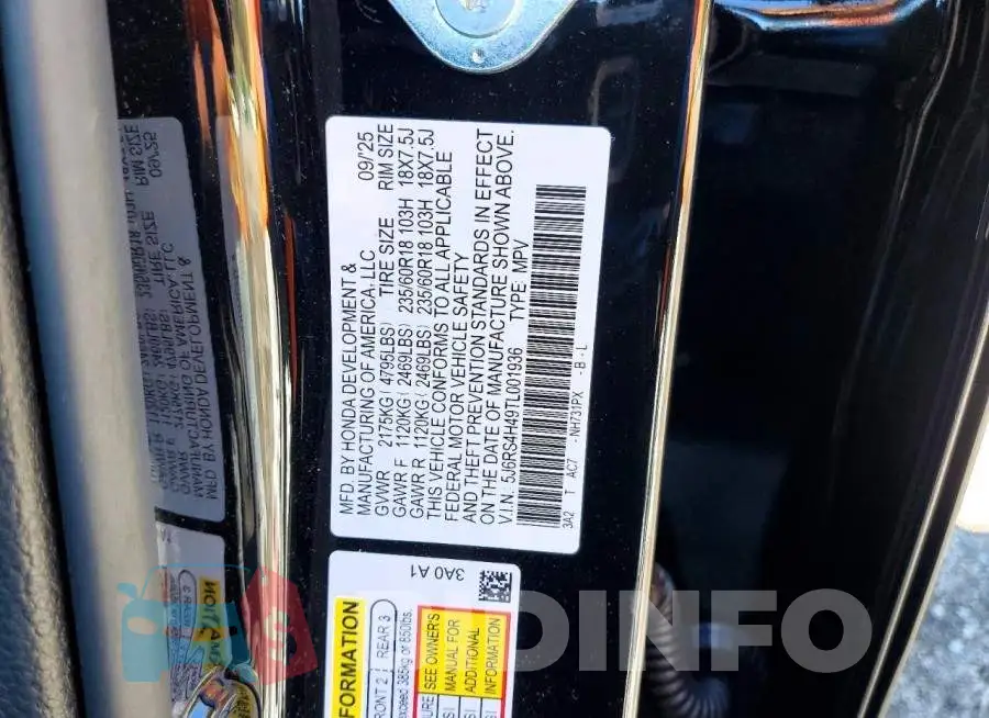 5J6RS4H49TL001936 Photo# 14