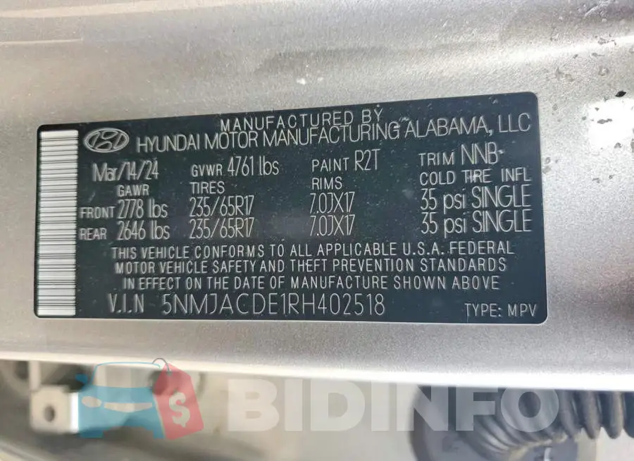 5NMJACDE1RH402518 Photo# 12