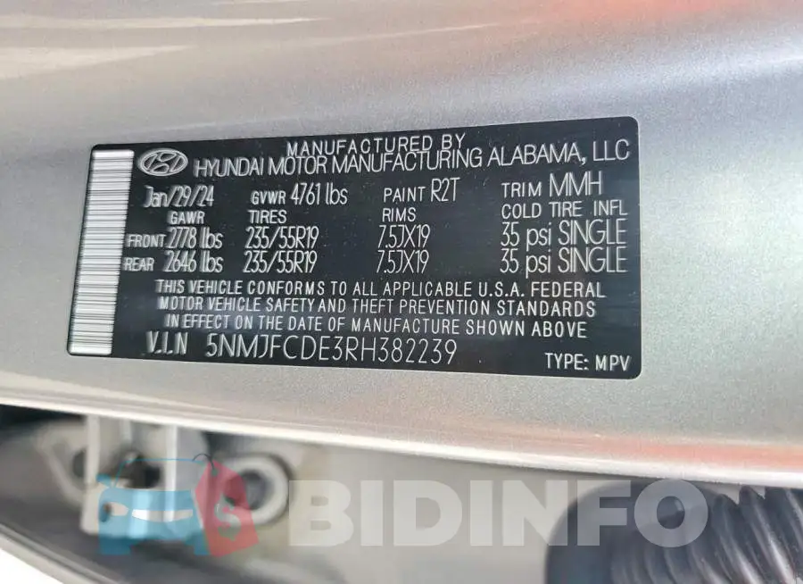 5NMJFCDE3RH382239 Photo# 14