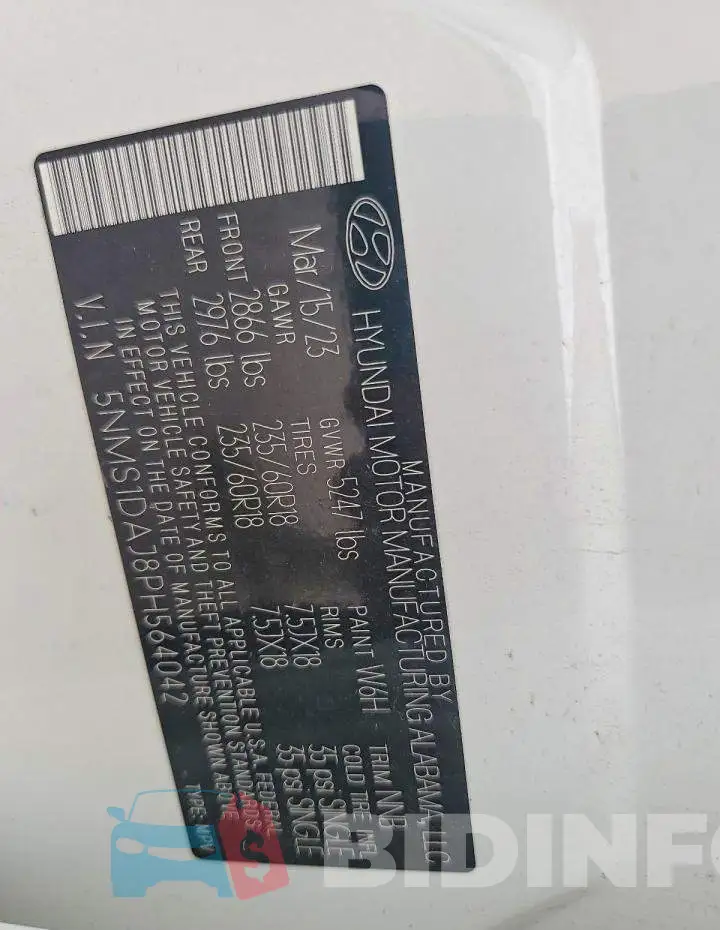 5NMS1DAJ8PH564042 Photo# 13