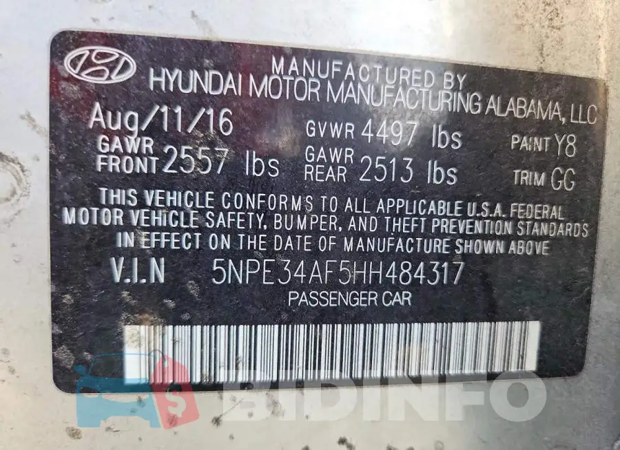 5NPE34AF5HH484317 Photo# 12