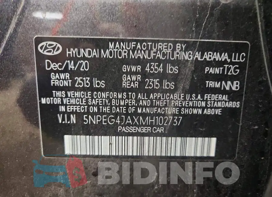 5NPEG4JAXMH102737 Photo# 12