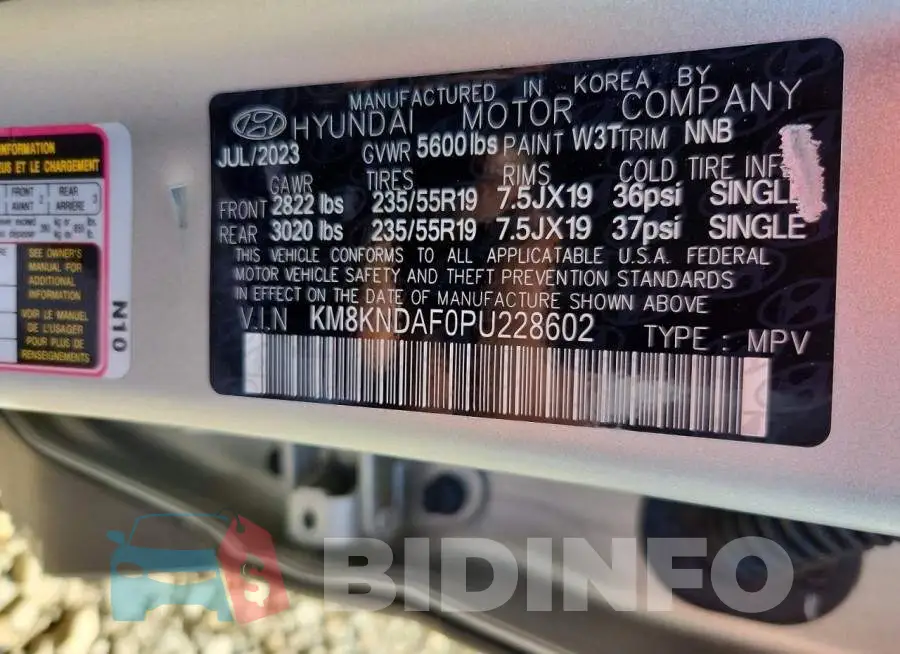 KM8KNDAF0PU228602 Photo# 13
