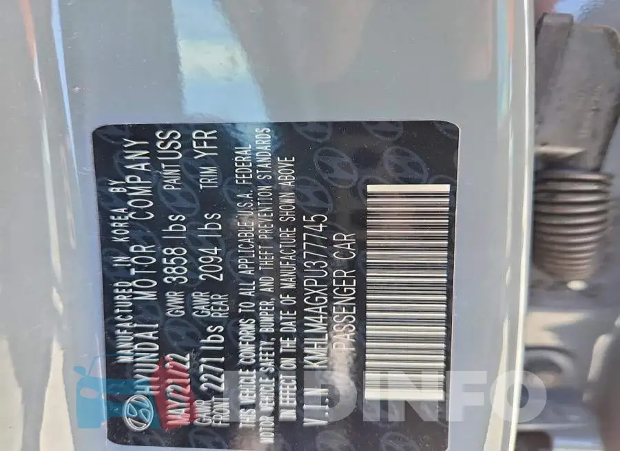 KMHLM4AGXPU377745 Photo# 13