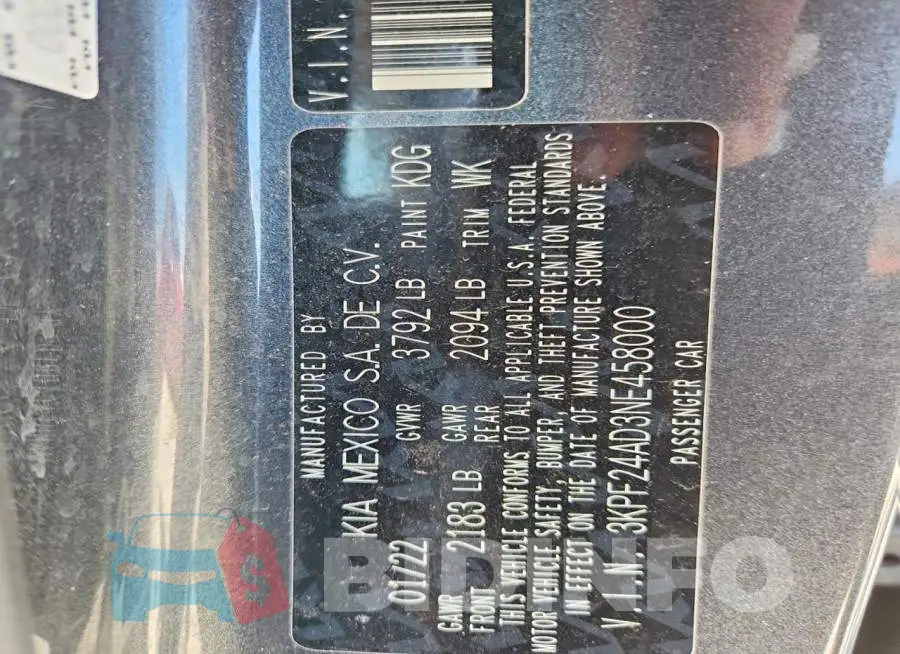 3KPF24AD3NE458000 Photo# 12