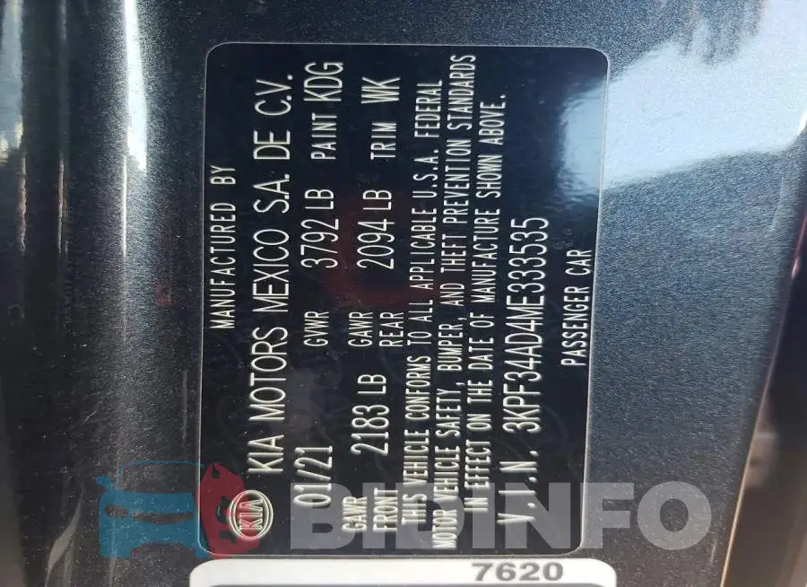 3KPF34AD4ME333535 Photo# 12