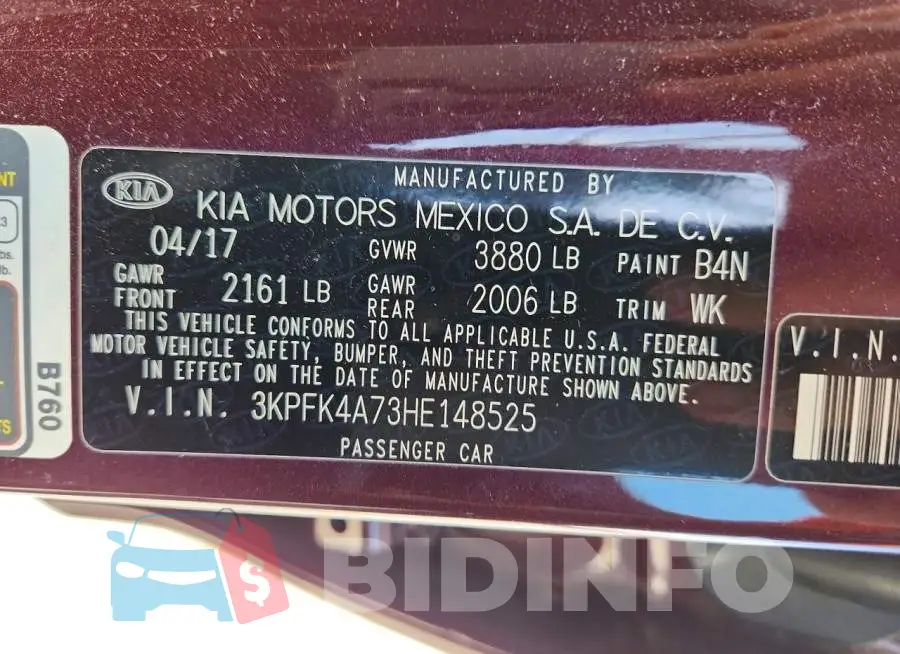 3KPFK4A73HE148525 Photo# 13