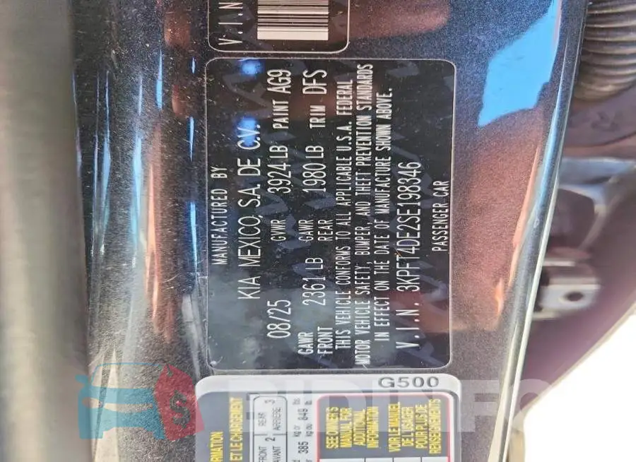 3KPFT4DE2SE198346 Photo# 12