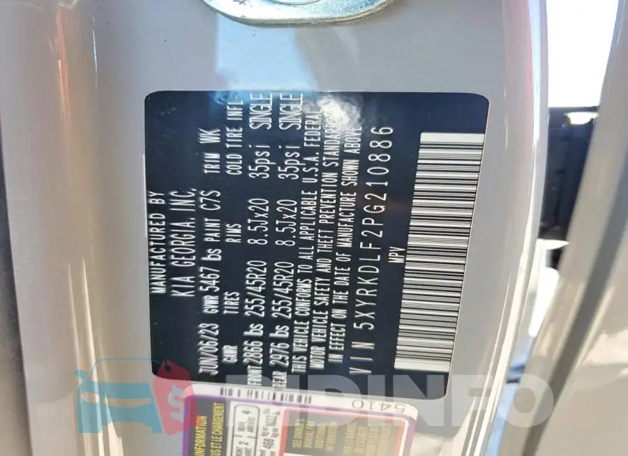 5XYRKDLF2PG210886 Photo# 14