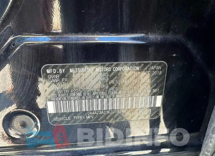 JA4AZ3A33KZ018344 Photo# 10
