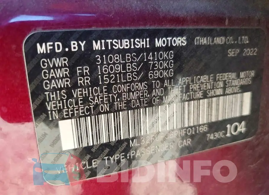 ML32FUFJ6PHF01166 Photo# 12