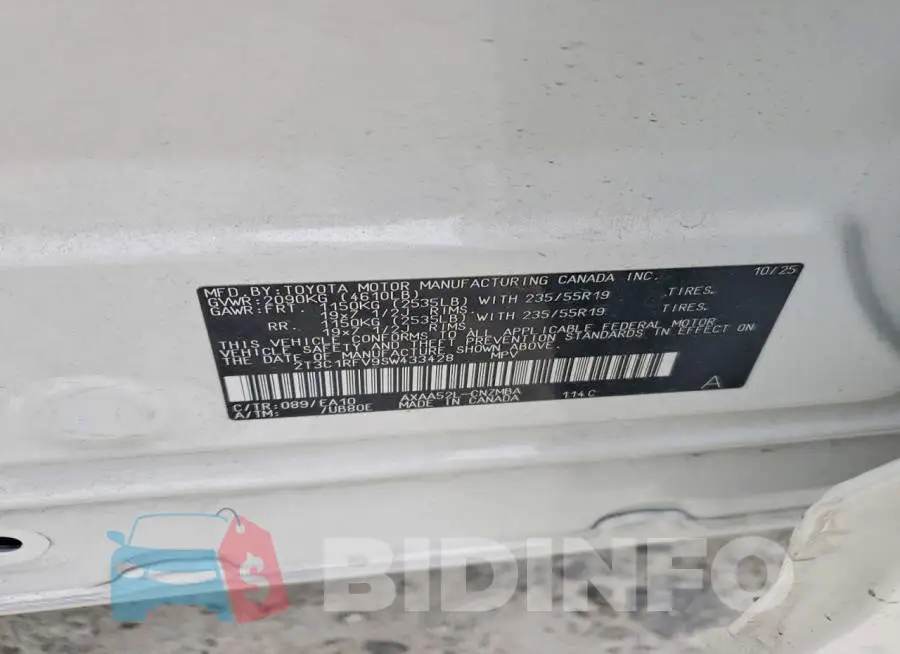 2T3C1RFV9SW433428 Photo# 14
