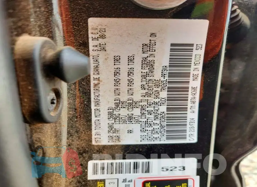 3TYAX5GN0MT030654 Photo# 12
