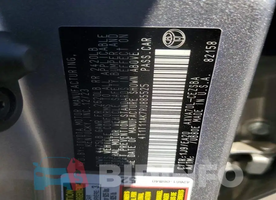 4T1T11AK7RU885525 Photo# 12