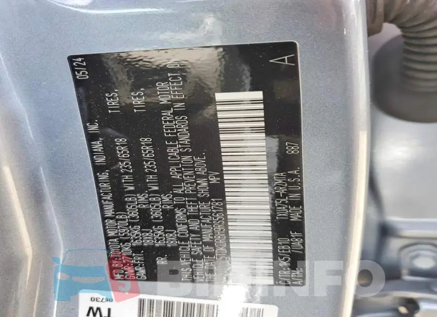5TDKDRBH9RS561781 Photo# 13