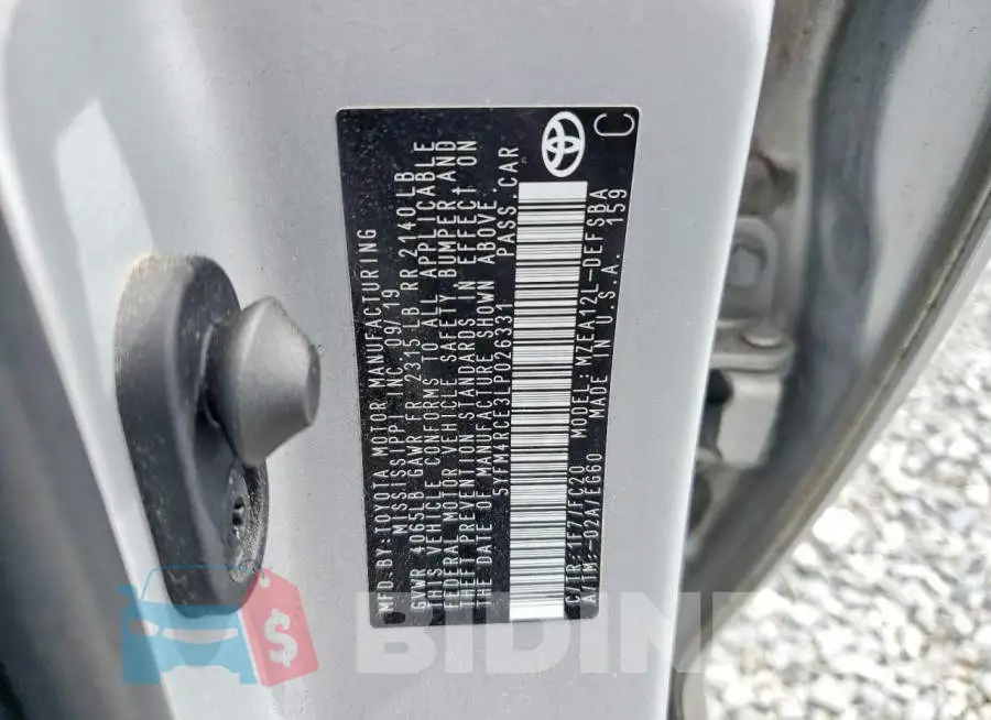5YFM4RCE3LP026331 Photo# 13
