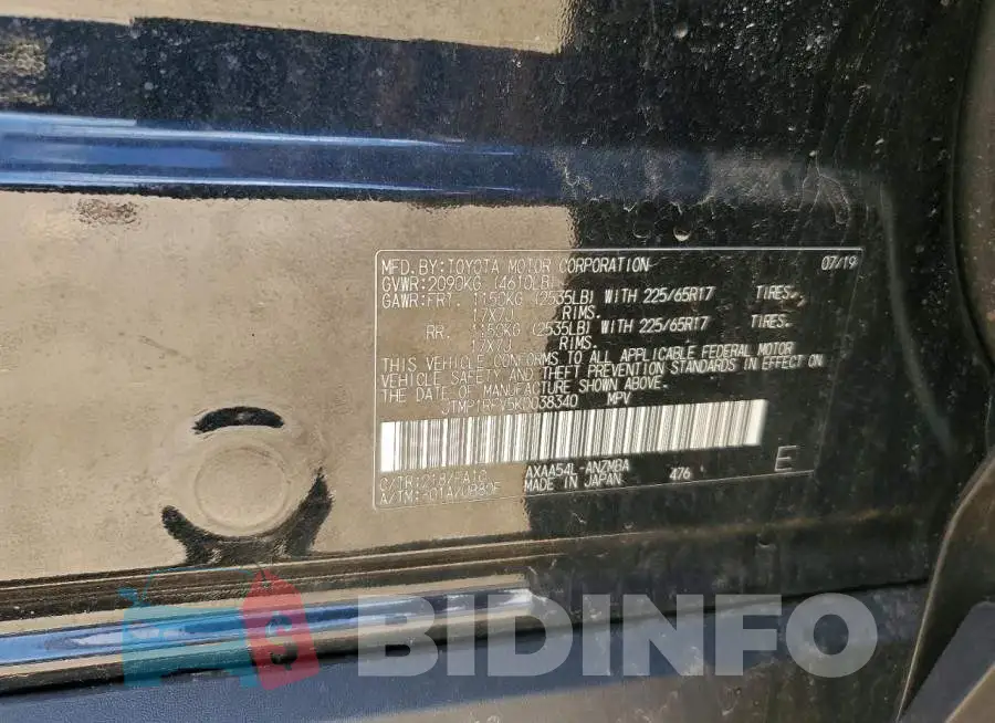 JTMP1RFV5KD038340 Photo# 13