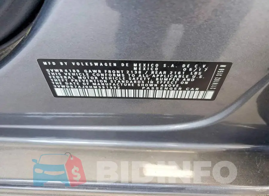 3VWDB7AJ0HM391992 Photo# 12