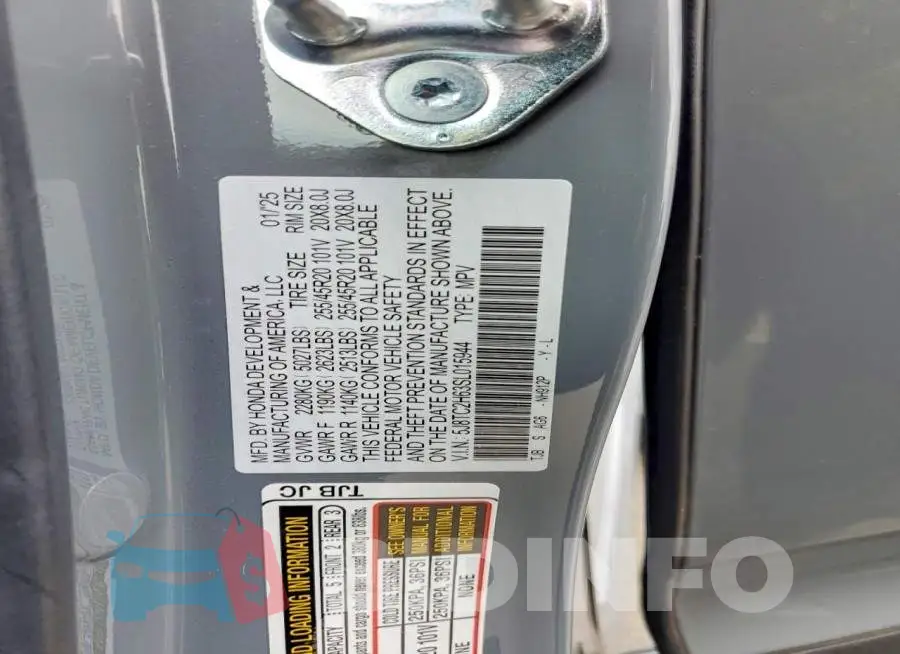 5J8TC2H63SL015944 Photo# 13