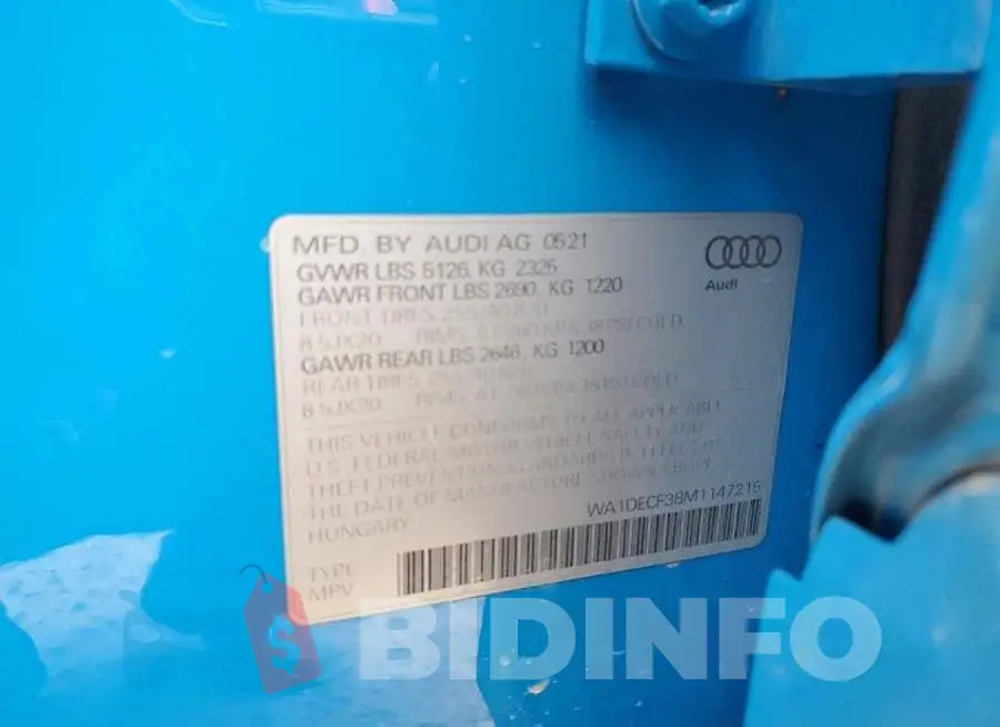 WA1DECF38M1147215 Photo# 14