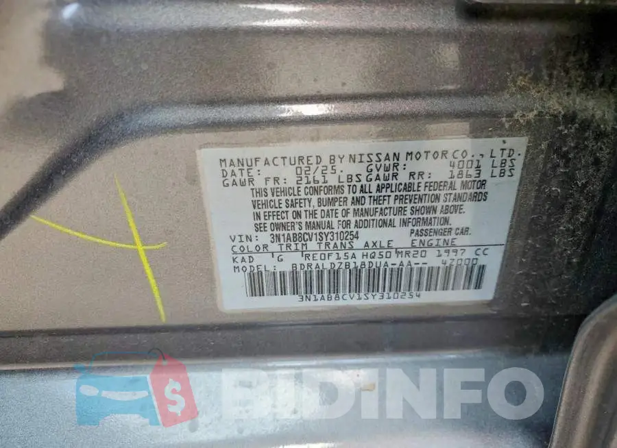 3N1AB8CV1SY310254 Photo# 13