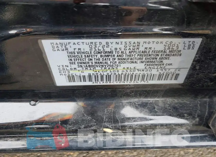 3N1AB8CV2NY256791 Photo# 12
