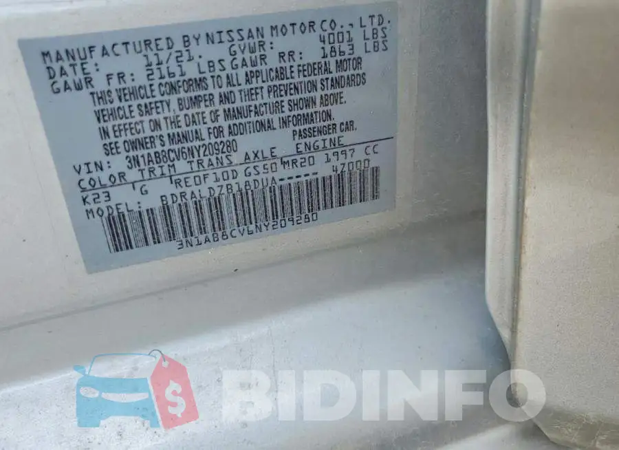 3N1AB8CV6NY209280 Photo# 12