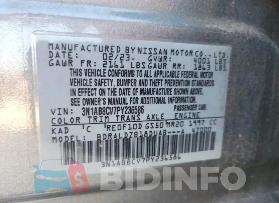 3N1AB8CV7PY236586 Photo# 12