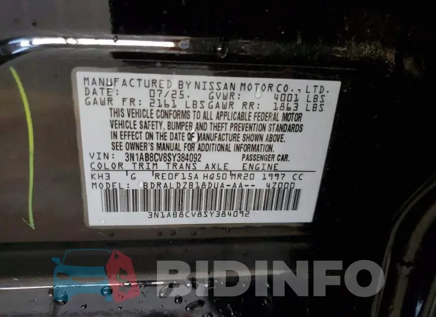 3N1AB8CV8SY384092 Photo# 12