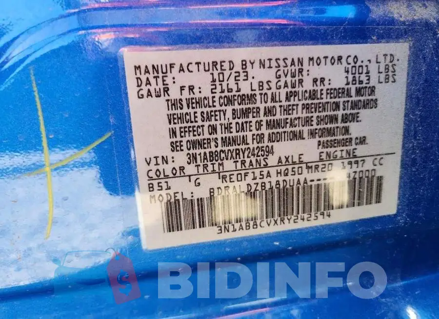 3N1AB8CVXRY242594 Photo# 12