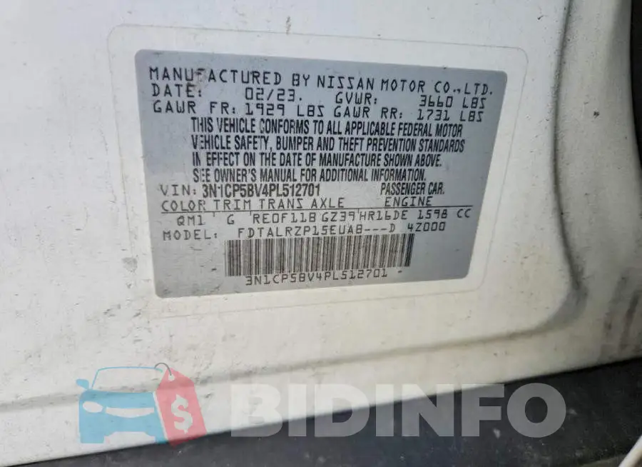 3N1CP5BV4PL512701 Photo# 12
