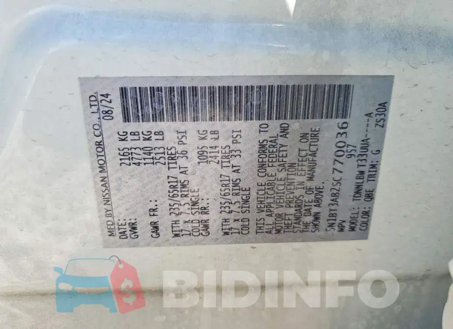 5N1BT3AB2SC770036 Photo# 14
