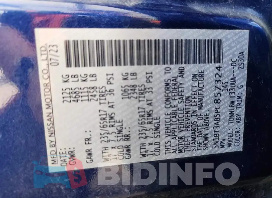 5N1BT3AB5PC857324 Photo# 14