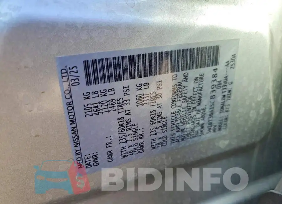5N1BT3BA1SC839384 Photo# 13