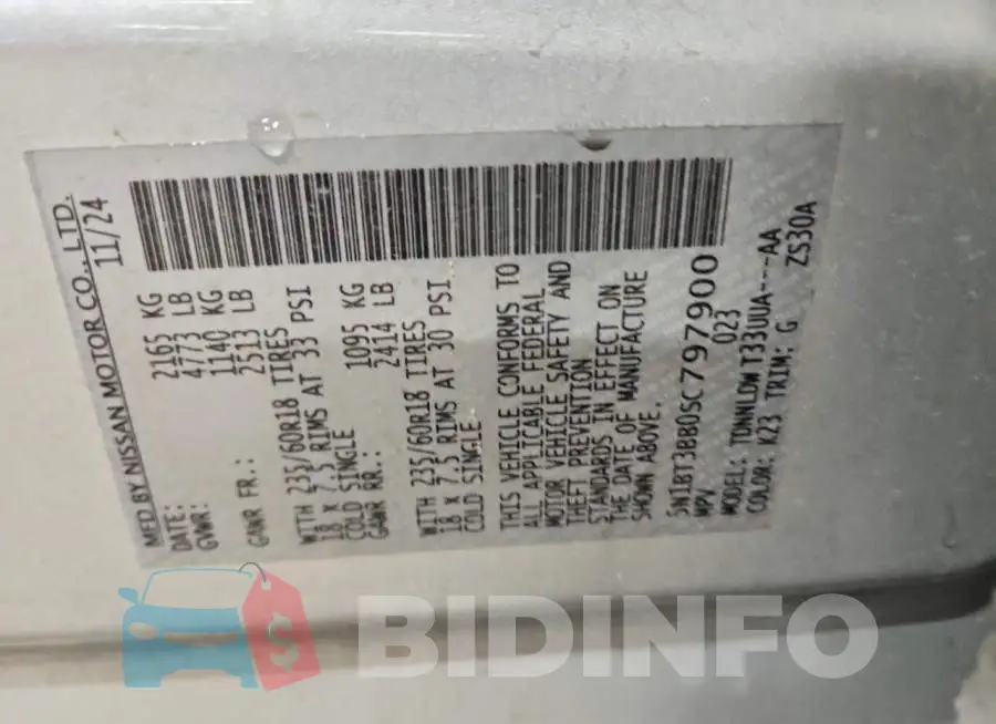 5N1BT3BB0SC797900 Photo# 13