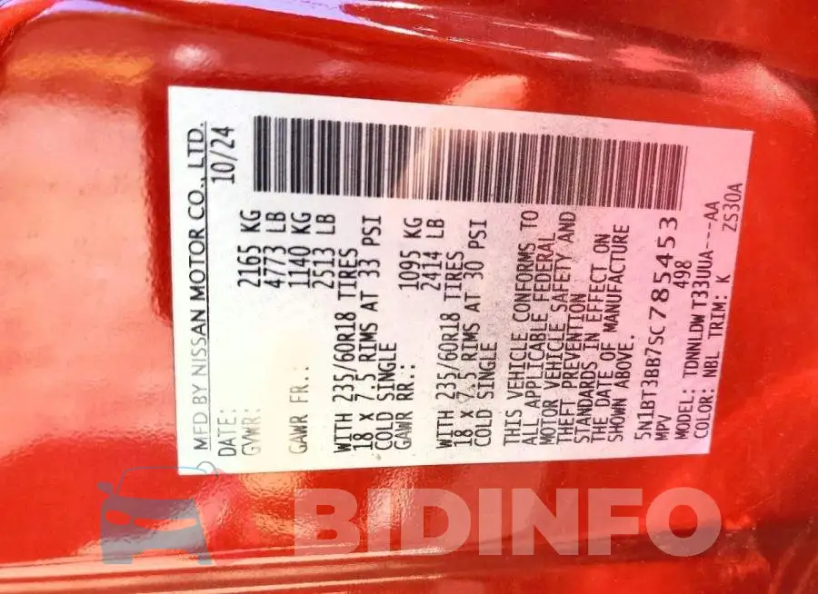 5N1BT3BB7SC785453 Photo# 13