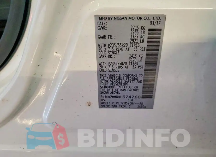 5N1DR2MM8HC674760 Photo# 13