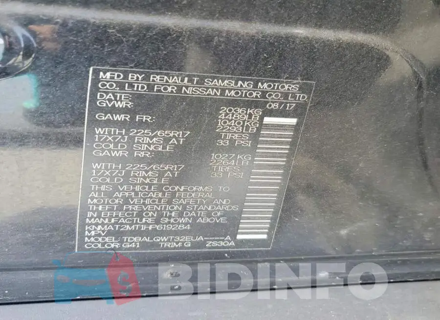 KNMAT2MT1HP619284 Photo# 14