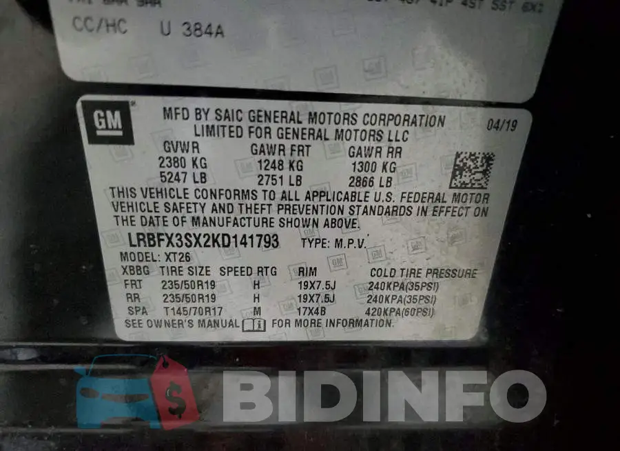 LRBFX3SX2KD141793 Photo# 13
