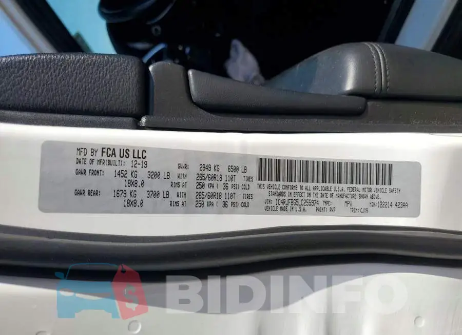 1C4RJFBG5LC255974 Photo# 12