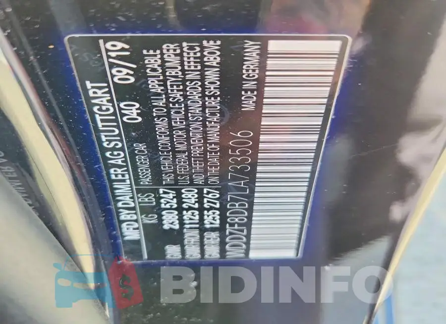 WDDZF8DB7LA733506 Photo# 12